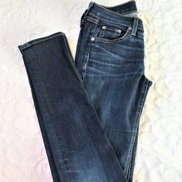 rag & bone Mid Rise Skinning Jeans - Picture 1 of 8